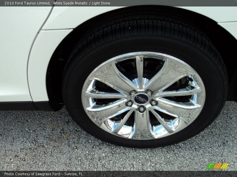 White Suede Metallic / Light Stone 2010 Ford Taurus Limited