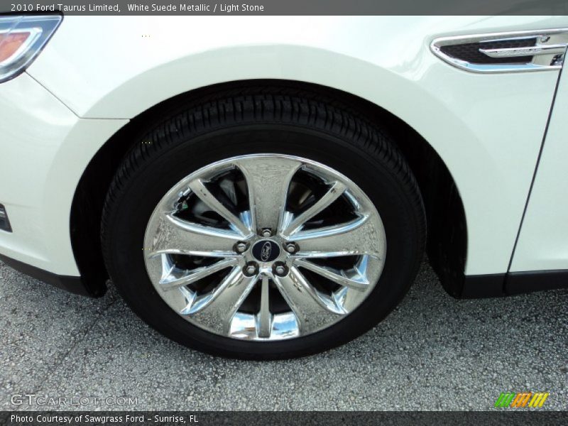 White Suede Metallic / Light Stone 2010 Ford Taurus Limited
