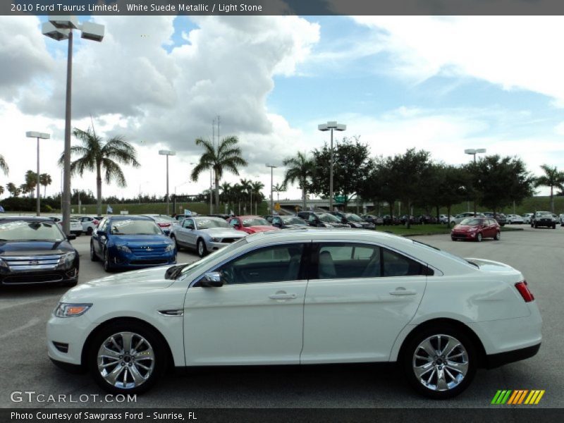 White Suede Metallic / Light Stone 2010 Ford Taurus Limited