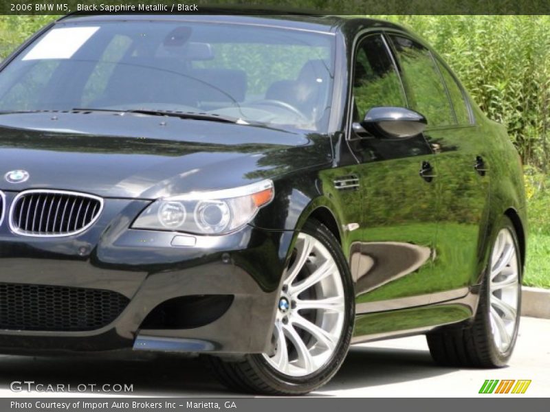 Black Sapphire Metallic / Black 2006 BMW M5