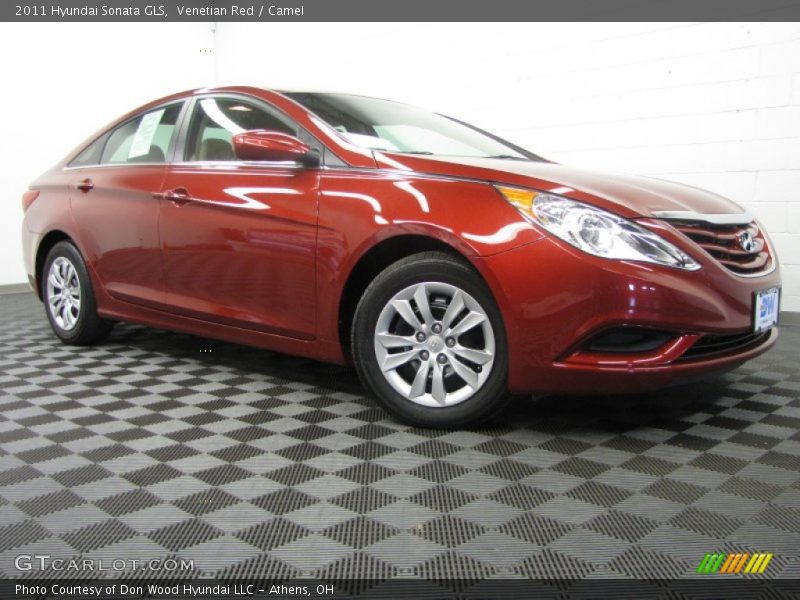 Venetian Red / Camel 2011 Hyundai Sonata GLS
