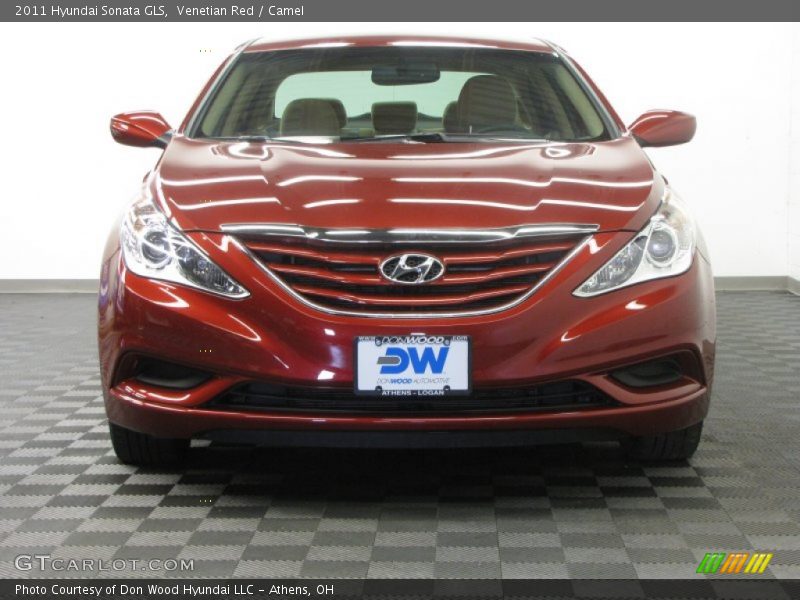 Venetian Red / Camel 2011 Hyundai Sonata GLS