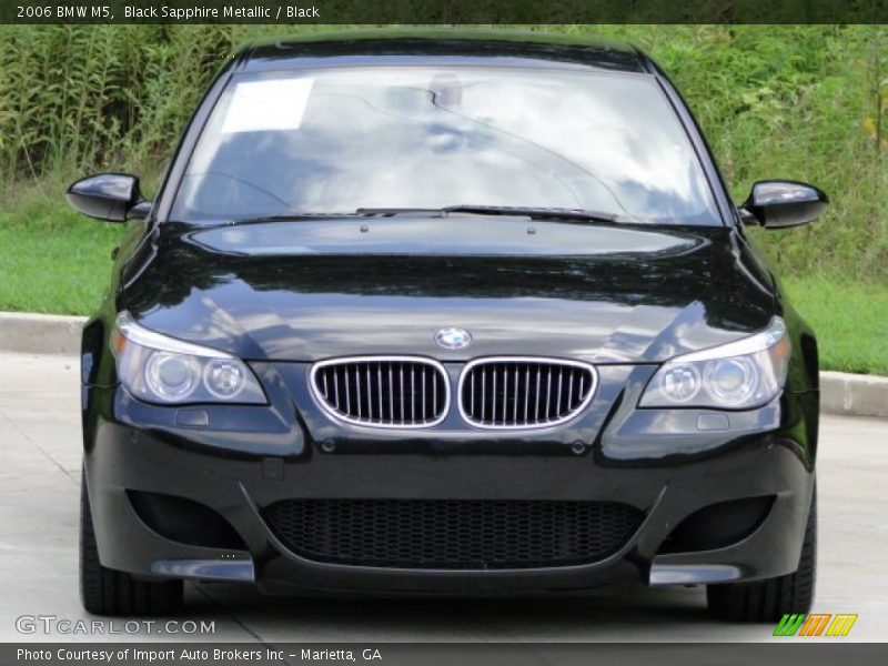 Black Sapphire Metallic / Black 2006 BMW M5