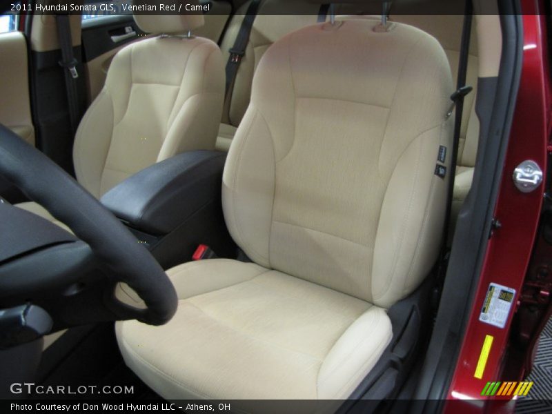 Venetian Red / Camel 2011 Hyundai Sonata GLS