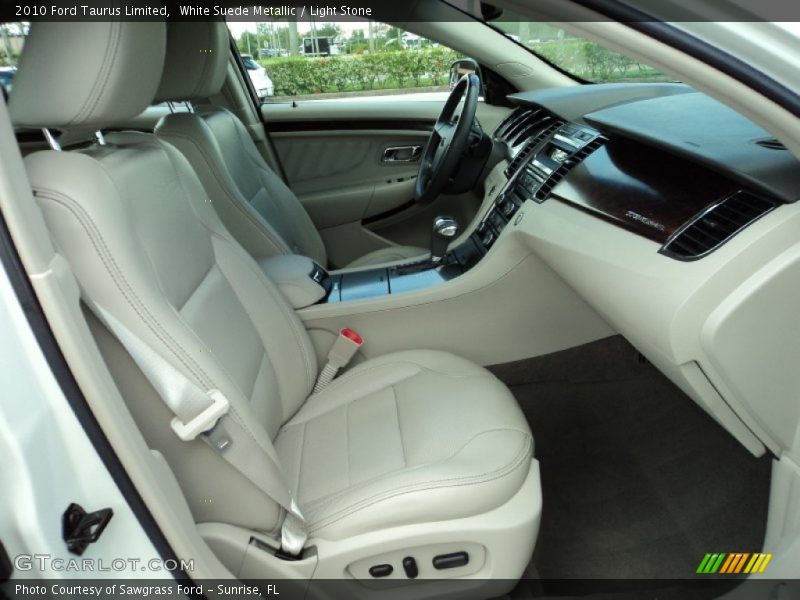 White Suede Metallic / Light Stone 2010 Ford Taurus Limited