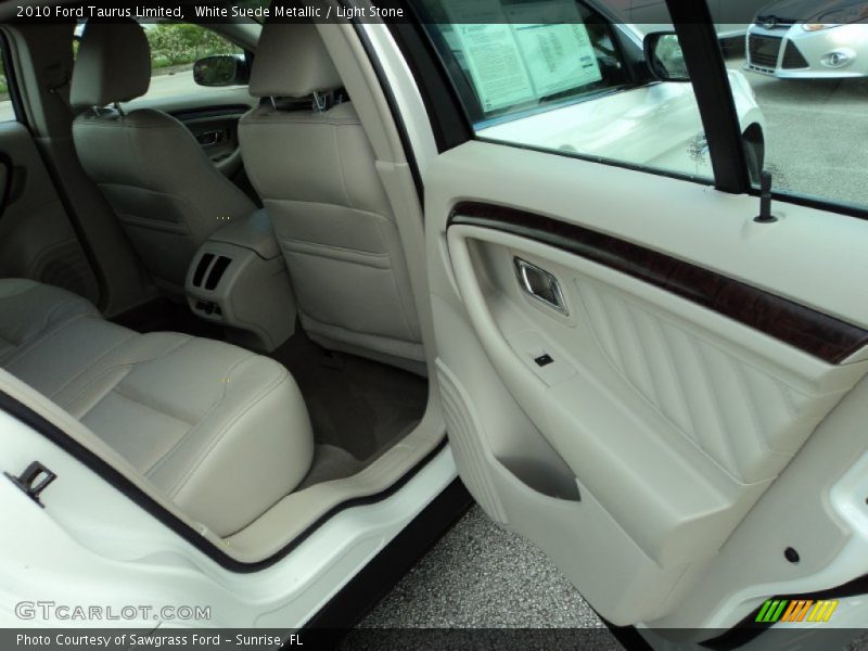 White Suede Metallic / Light Stone 2010 Ford Taurus Limited