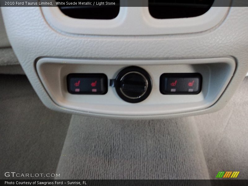 White Suede Metallic / Light Stone 2010 Ford Taurus Limited
