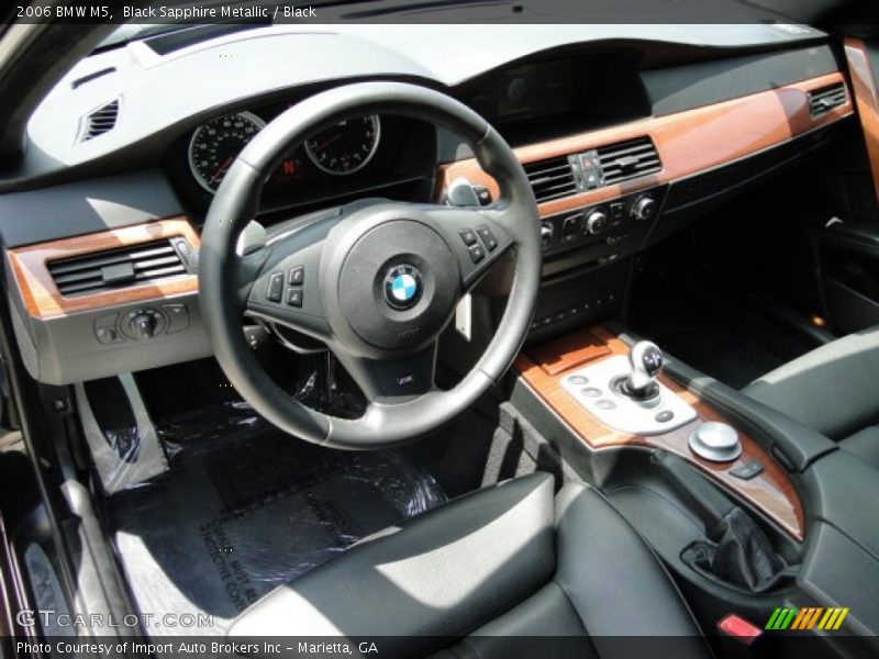 Black Sapphire Metallic / Black 2006 BMW M5