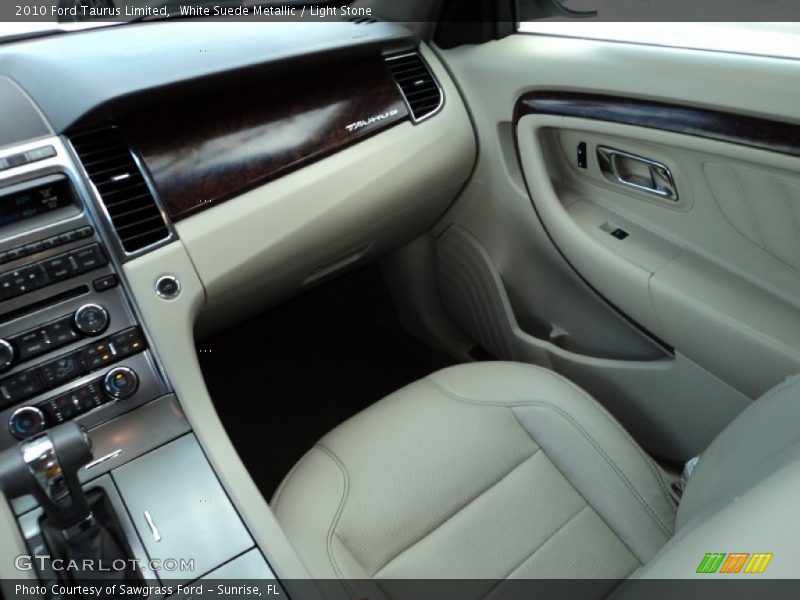 White Suede Metallic / Light Stone 2010 Ford Taurus Limited