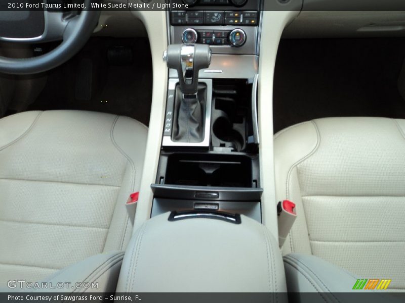 White Suede Metallic / Light Stone 2010 Ford Taurus Limited