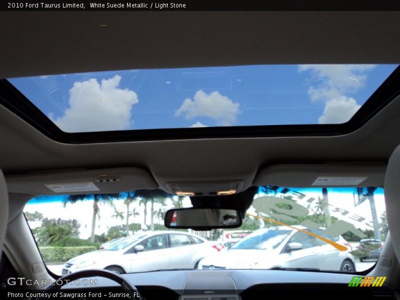 White Suede Metallic / Light Stone 2010 Ford Taurus Limited