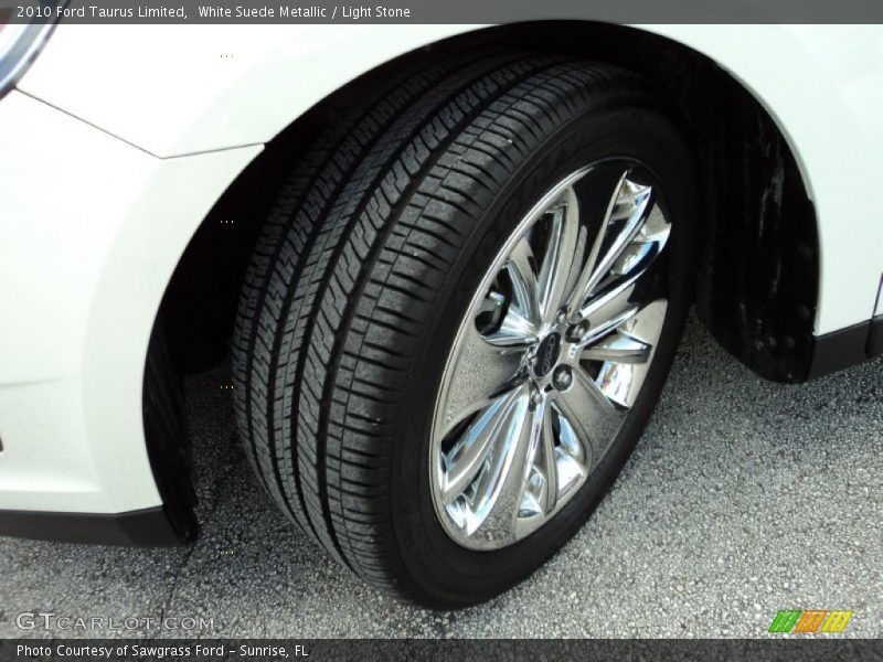 White Suede Metallic / Light Stone 2010 Ford Taurus Limited