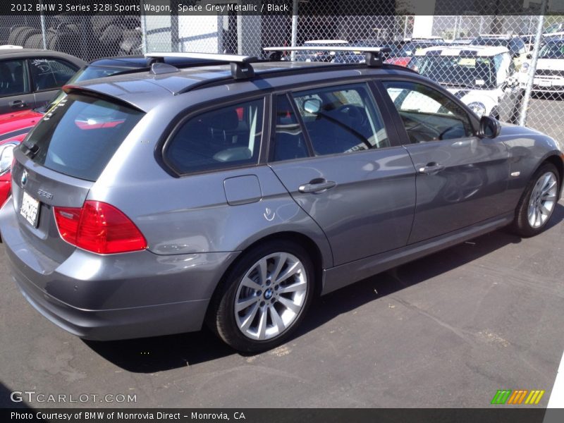 Space Grey Metallic / Black 2012 BMW 3 Series 328i Sports Wagon