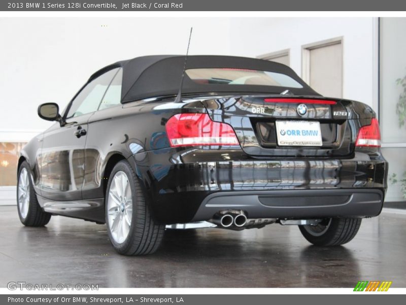 Jet Black / Coral Red 2013 BMW 1 Series 128i Convertible