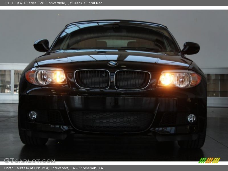 Jet Black / Coral Red 2013 BMW 1 Series 128i Convertible