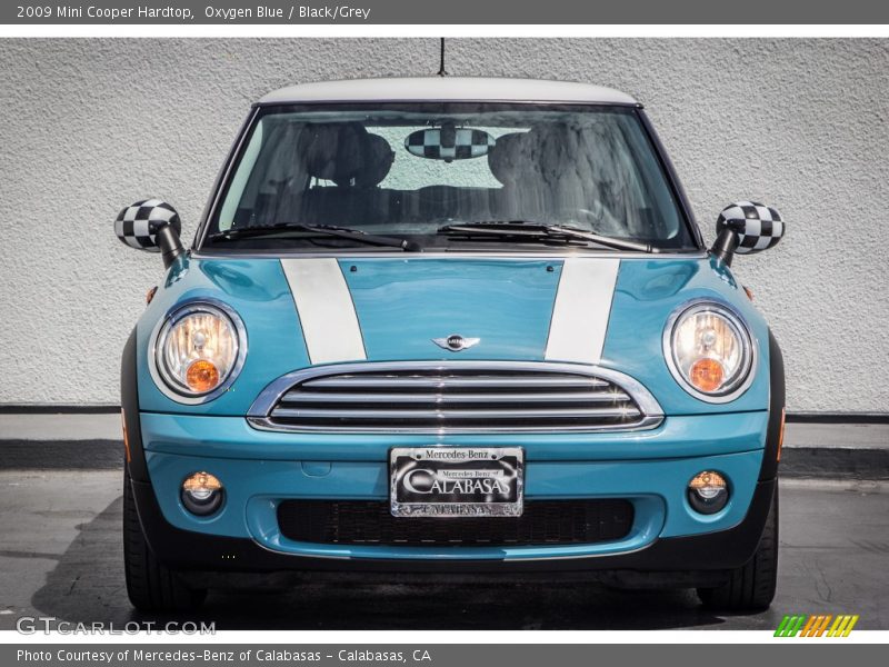 Oxygen Blue / Black/Grey 2009 Mini Cooper Hardtop