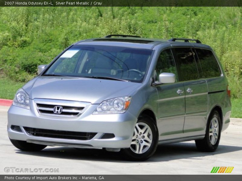 Silver Pearl Metallic / Gray 2007 Honda Odyssey EX-L