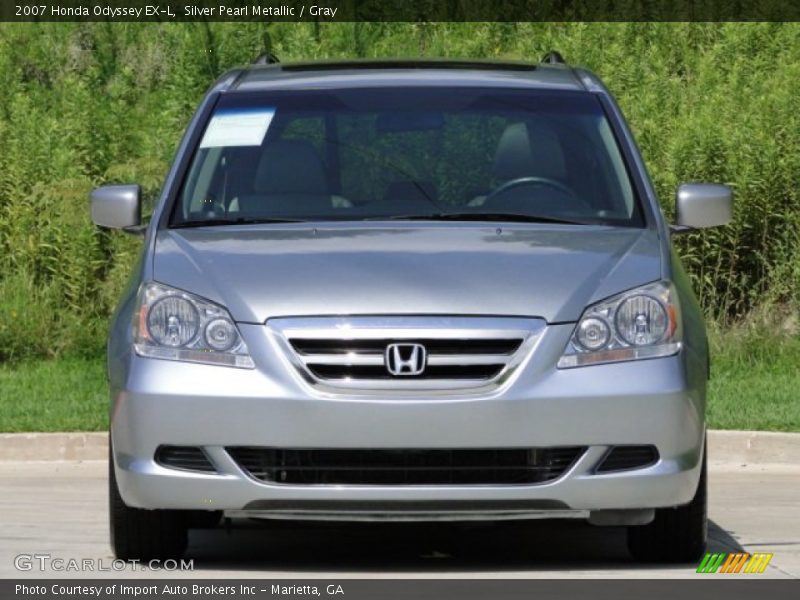 Silver Pearl Metallic / Gray 2007 Honda Odyssey EX-L