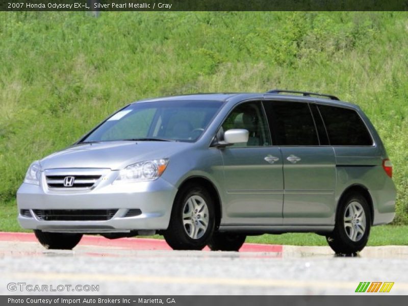 Silver Pearl Metallic / Gray 2007 Honda Odyssey EX-L