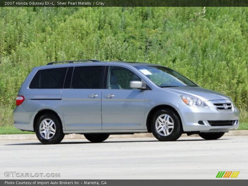 Silver Pearl Metallic / Gray 2007 Honda Odyssey EX-L