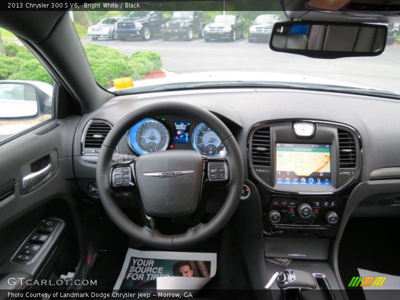 Bright White / Black 2013 Chrysler 300 S V6