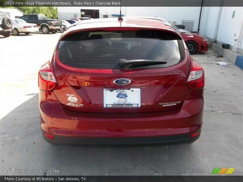 Ruby Red / Charcoal Black 2013 Ford Focus Titanium Hatchback