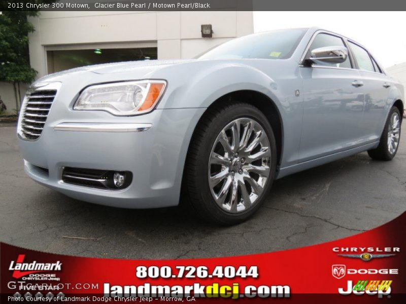 Glacier Blue Pearl / Motown Pearl/Black 2013 Chrysler 300 Motown
