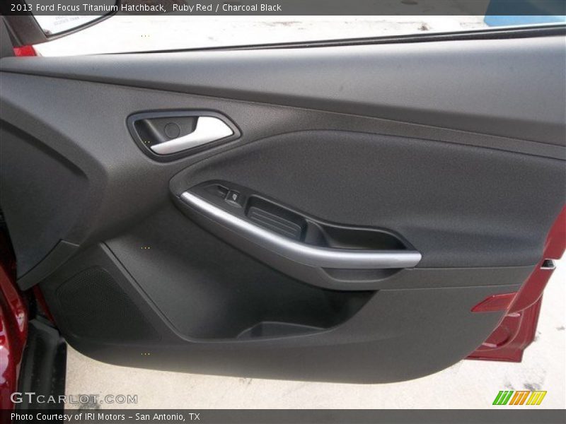 Ruby Red / Charcoal Black 2013 Ford Focus Titanium Hatchback