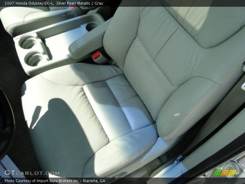 Silver Pearl Metallic / Gray 2007 Honda Odyssey EX-L