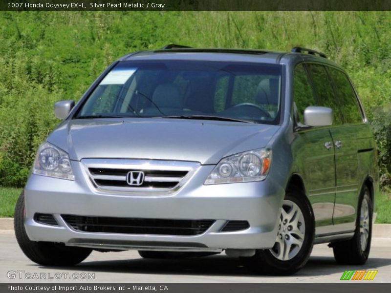 Silver Pearl Metallic / Gray 2007 Honda Odyssey EX-L