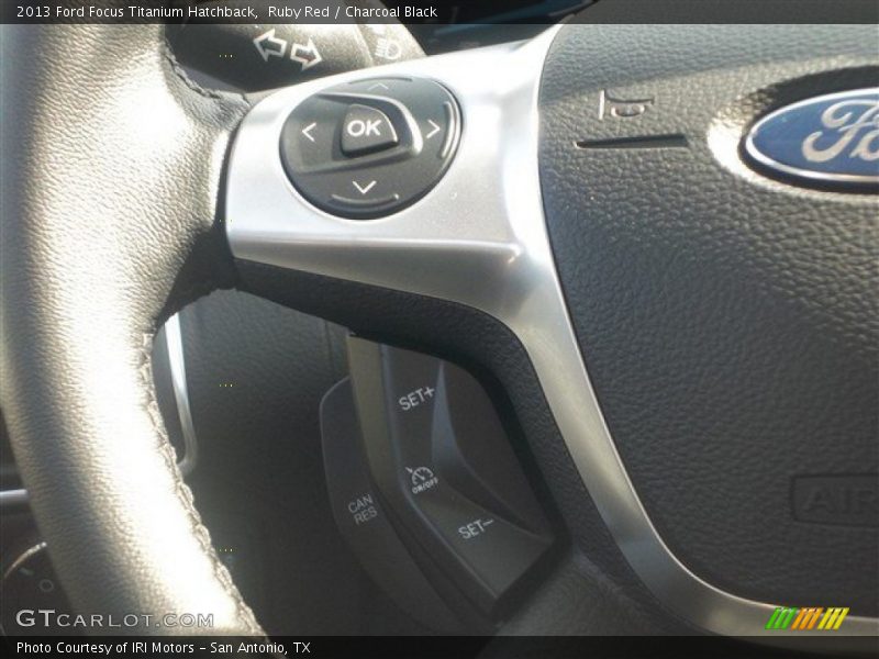 Ruby Red / Charcoal Black 2013 Ford Focus Titanium Hatchback