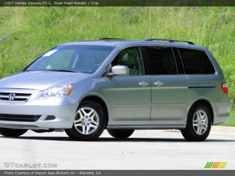 Silver Pearl Metallic / Gray 2007 Honda Odyssey EX-L