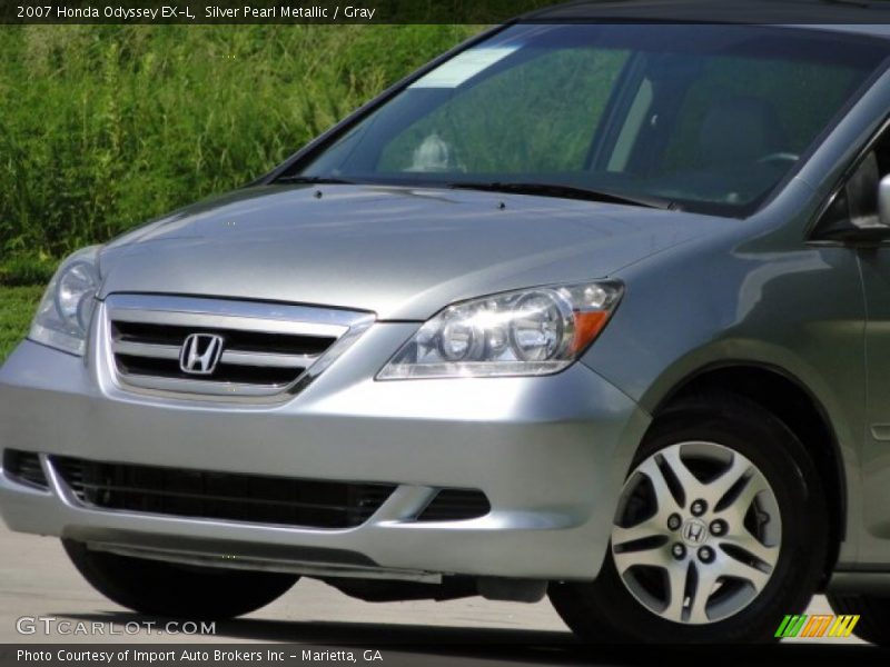 Silver Pearl Metallic / Gray 2007 Honda Odyssey EX-L