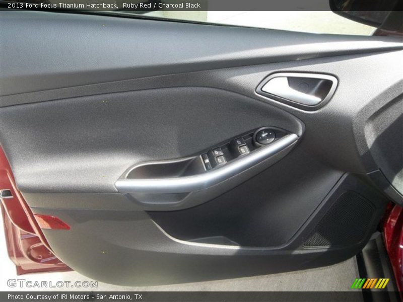 Ruby Red / Charcoal Black 2013 Ford Focus Titanium Hatchback