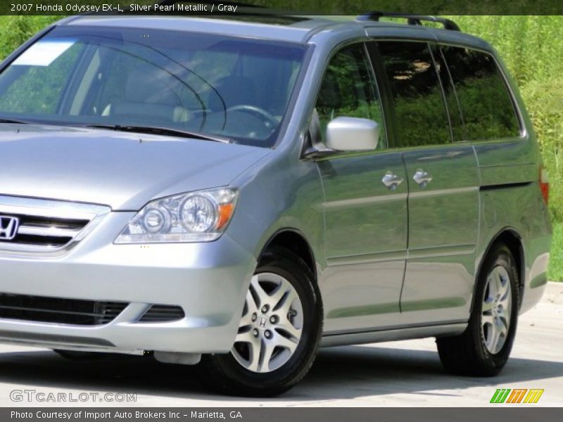 Silver Pearl Metallic / Gray 2007 Honda Odyssey EX-L