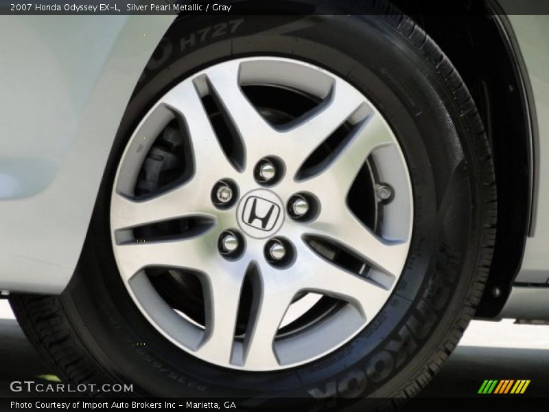 Silver Pearl Metallic / Gray 2007 Honda Odyssey EX-L