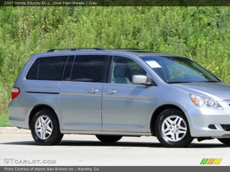 Silver Pearl Metallic / Gray 2007 Honda Odyssey EX-L