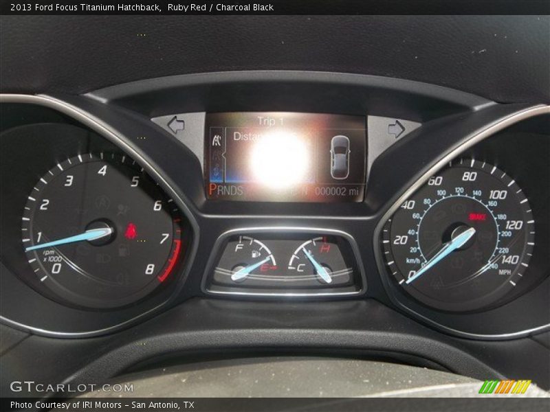 Ruby Red / Charcoal Black 2013 Ford Focus Titanium Hatchback