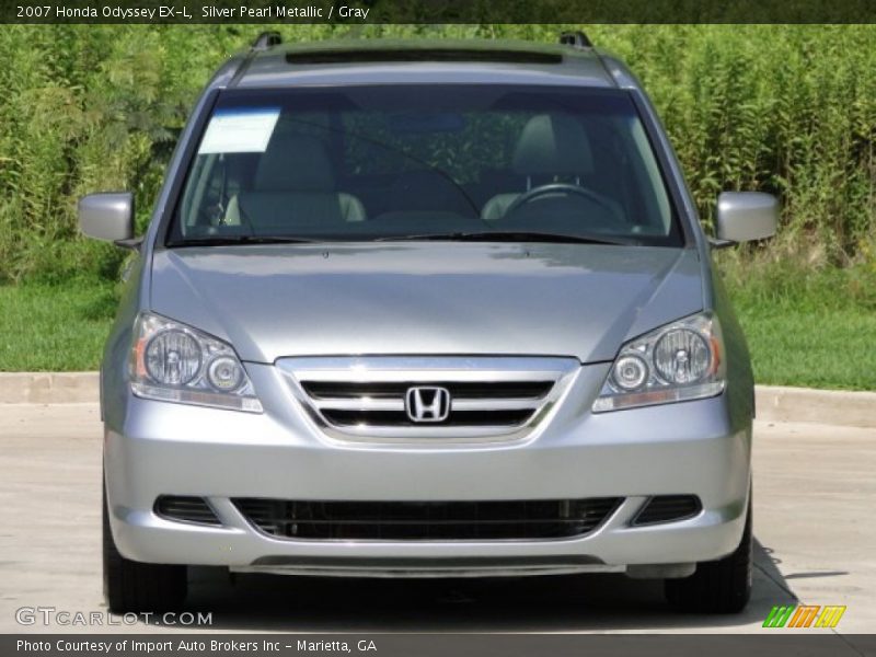 Silver Pearl Metallic / Gray 2007 Honda Odyssey EX-L