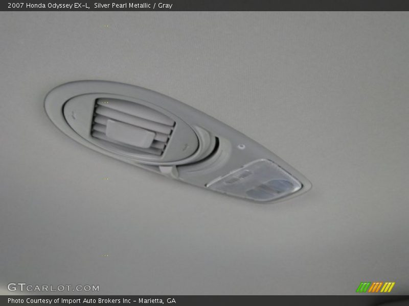 Silver Pearl Metallic / Gray 2007 Honda Odyssey EX-L