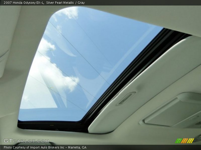Silver Pearl Metallic / Gray 2007 Honda Odyssey EX-L