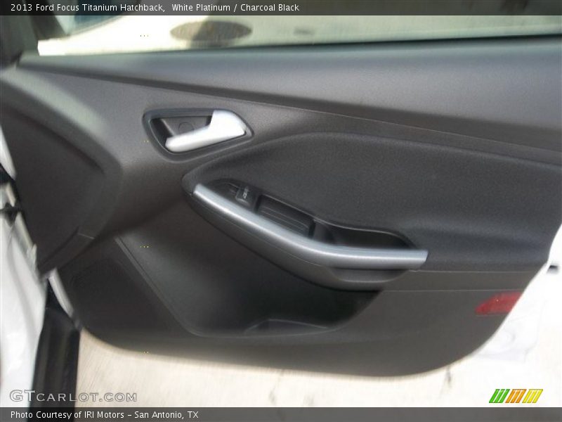 White Platinum / Charcoal Black 2013 Ford Focus Titanium Hatchback
