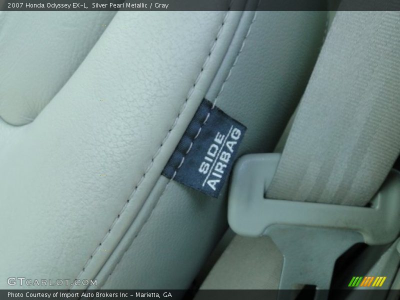Silver Pearl Metallic / Gray 2007 Honda Odyssey EX-L