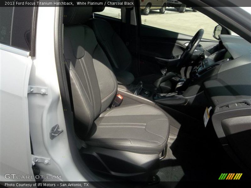 White Platinum / Charcoal Black 2013 Ford Focus Titanium Hatchback