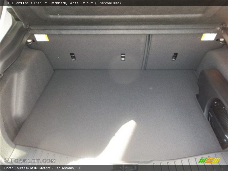 White Platinum / Charcoal Black 2013 Ford Focus Titanium Hatchback