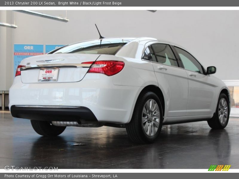 Bright White / Black/Light Frost Beige 2013 Chrysler 200 LX Sedan