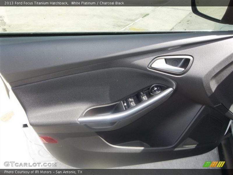 White Platinum / Charcoal Black 2013 Ford Focus Titanium Hatchback