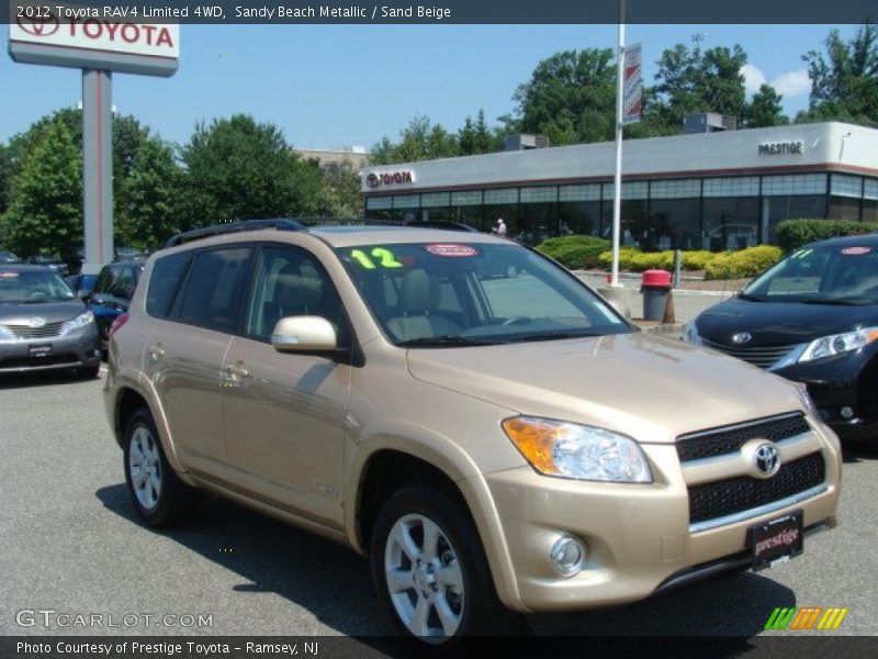 Sandy Beach Metallic / Sand Beige 2012 Toyota RAV4 Limited 4WD