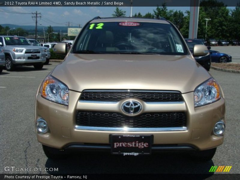 Sandy Beach Metallic / Sand Beige 2012 Toyota RAV4 Limited 4WD