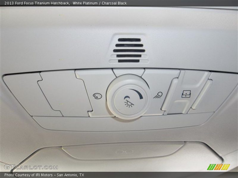 White Platinum / Charcoal Black 2013 Ford Focus Titanium Hatchback